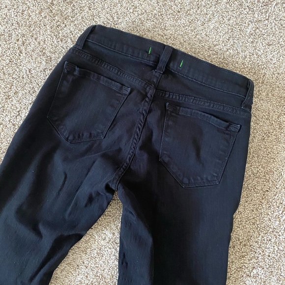 J Brand zoey zip skinny jeans black size 25 - Picture 7 of 9